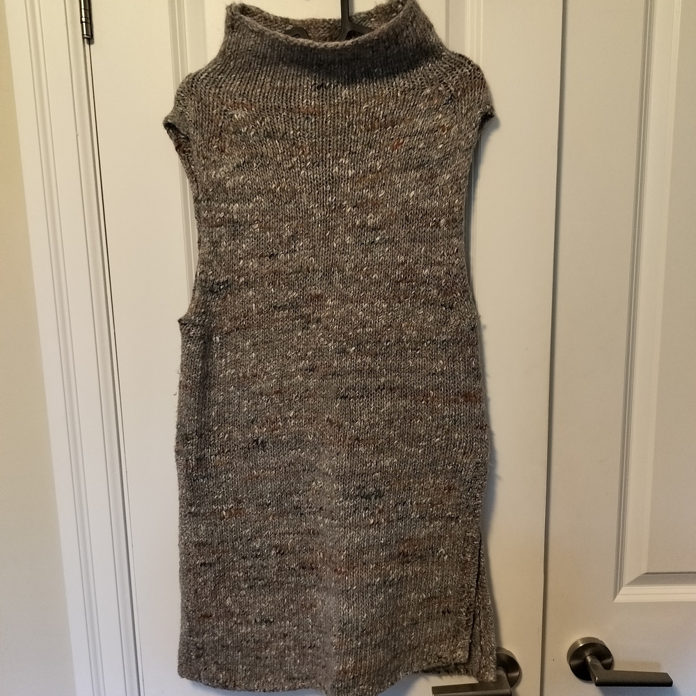 Wilfred Speckled Brown Cowl Neck Sweater